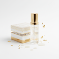 Luxury Gold Radiance Serum bottle with gold cap